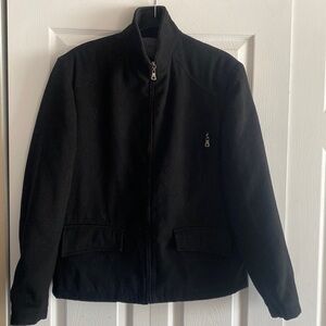 SIB cool Siberian black bomber jacket full zip size M